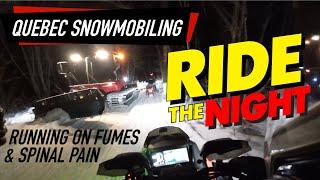 Runnin on Fumes  Night Snowmobiling Ride Snowmobiling under the Stars Mont Laurier Quebec