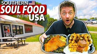 German Husband Tries Southern & SOUL FOOD in the USA  *Best First Time Reaction*