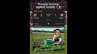 Ronaldo farming ‍ #penaldo #ronaldo #football #nationsleague #portugal #croatia #shorts