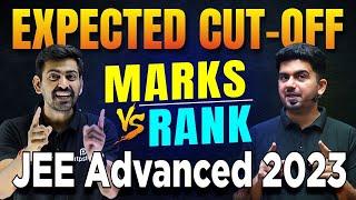 Expected Cutoff  Marks vs Rank - JEE Advanced 2023  ATP STAR KOTA