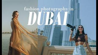 A fashion photographer in the amazing DUBAI  Fashion Show & Shooting a Fashion Editorial Outdoors 