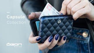 Quilted Button wallet by Ögon Design