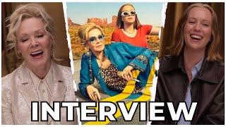 HACKS Hilarious Interview  Jean Smart and Hannah Einbinder Talk Being High and Drunk On Stage