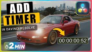 How to Add a TIMER to Video in Davinci Resolve
