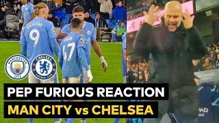 Pep Guardiola furious reaction as Man City vs Chelsea 1-1