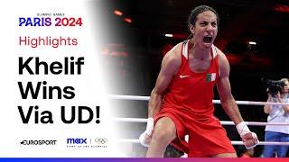 Algerias Imane Khelif through to Olympic semi-finals   #Paris2024 #Olympics