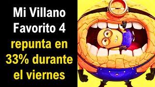 Mi Villano Favorito 4 repunta en 33% durante el viernes y mantiene proyecciones de 120M para debut.