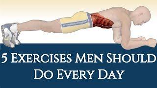 5 Exercises Men Should Do Every Day KEEP YOU FIT  Best Exercises For Men  NO GYM