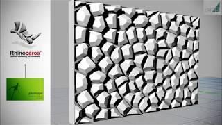 Easy  Grasshopper Tutorial  Voronoi Wall  GS09