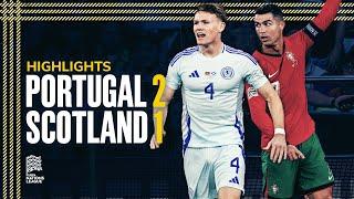 Portugal 2-1 Scotland  McTominay Scores in late Lisbon Defeat  2024 UEFA Nations League Highlights