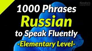 1000 Russian conversation phrases to speak fluently - with Narrators Professional Voice