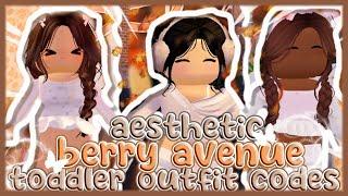 AESTHETIC TODDLER ROBLOX OUTFIT CODES & LINKS┊BERRY AVENUE BLOXBURG BROOKHAVEN ETC┊aurlique