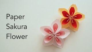 Paper Sakura Flower Tutorial