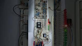 Arduino Drum Machine & DR110 analog hi-hat cymbal kick and snare circuits on breadboard