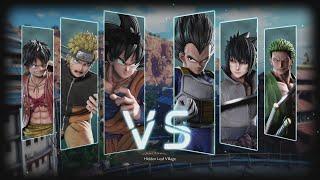 Goku Naruto Luffy vs Vegeta Sasuke ZoroJUMP FORCE