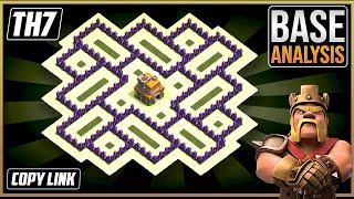 NEW BEST TH7 HYBRIDTROPHYdefense Base 2024 Town Hall 7 Hybrid Base Design – Clash of Clans