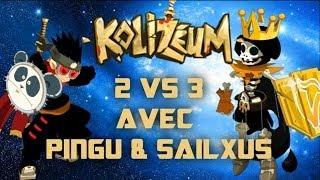 2 VS 3 en Kolizéum avec Sailxus & Pingu  DOFUS