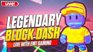 STUMBLE GUYS LIVE   UNLIMITED LEGENDRY BLOCK DASH  CODE IN AISAINDIA WEST SERVER EMT GAMING