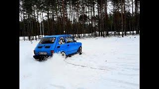 Fiat 126p  breda exhaust rally winter 