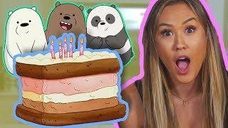 We Bare Bears Ice Cream Cake ft. LaurDIY   Feast of Fiction