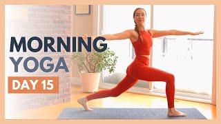 DAY 15 GRATITUDE - 10 min Morning Yoga Stretch – Flexible Body Yoga Challenge