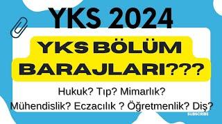 ÖNEMLİ YKS 2024 BÖLÜM BARAJLARI #yks2024