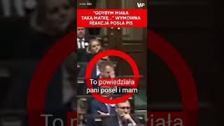 Facepalm w Sejmie. Wymowna reakcja posła PiS #shorts
