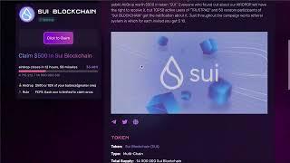 FREE CRYPTO AIRDROP  CLAIM SUI INVEST TOKEN 2023