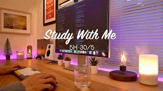 5-Hour Study with Me  Pomodoro Timer 30-5  Lo-Fi Relaxing Music  Day 138