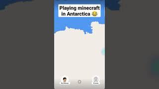 Playing Minecraft in Antarctica..... #minecraft  #minecraftshorts