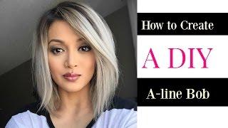 How to Create a DIY A-line Bob cut