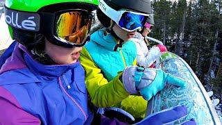 FUN FAMILY ADVENTURE - KIDS SKIING - THEY WENT ALL THE WAY TO THE TOP - SKI DAY IN BRECKENRIDGE