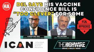 Del BIGTREE says His VACCINE CONFIDENCE BILL is Too Clever for Some