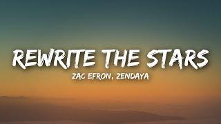 Zac Efron Zendaya - Rewrite The Stars Lyrics  Lyrics Video