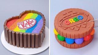 My Favorite Rainbow Cake Decorating For Cake Lovers  Satisfying Cakes  Chocolate Cake Compilation