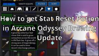 How to get the Stat ResetInterchange Potion in Arcane Odyssey