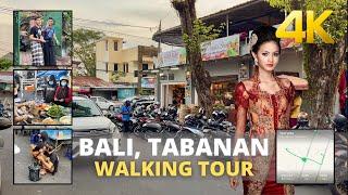 TABANAN BALI Indonesia Fruit and night food market  4K VIRTUAL WALKING TOUR