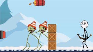 Stick Shot - Weegoon New Game - Gameplay Walkthrough Android - Stickman Vs Zombie - All Levels 41-60