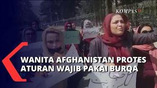 Wanita Afghanistan Gelar Protes Susul Dikeluarkannya Keputusan Wanita Wajib Pakai Burqa