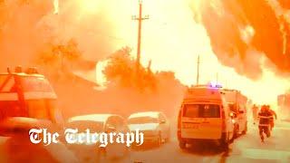 Deadly gas explosion sends emergency personnel running in Bucharest