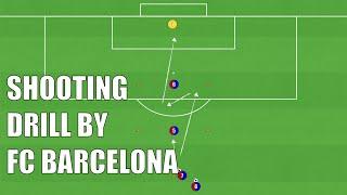 Shooting Drill by FC Barcelona  FootballSoccer