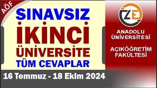 AÖF 2024 Sınavsız İkinci Üniversite Nedir? Nasıl Kayıt Olunur? Şartları Nelerdir?