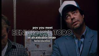 pov you meet benicio del toro in an elevator lmao - somewhere 2010  benicio del toro