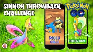 ALL SINNOH THROWBACK CHALLENGE TASKS  SHINY RIOLU AND GIBLE  POKEMON GO