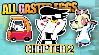 ALL Deltarune Chapter 2 GASTER EGGS Easter Eggs Secrets References and More Compilation
