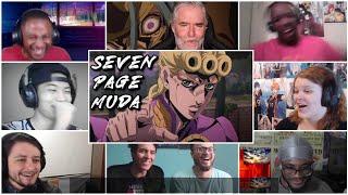 7 PAGE MUDA GIORNO VS CIOCCOLATA Reaction Mashup JoJos Bizarre Adventure Part 5 Episode 31