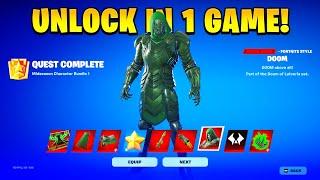 How To GET DR DOOM SKIN in Fortnite Doom Quests Guide