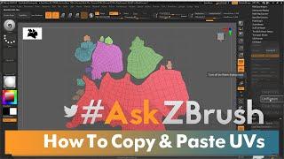 #AskZBrush - How to Copy and Paste UVs in ZBrush