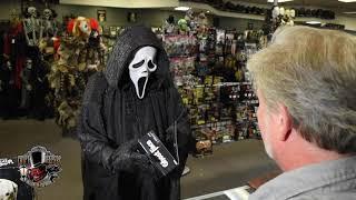 Ghostface Scream visits Crypt Keepers Halloween Emporium