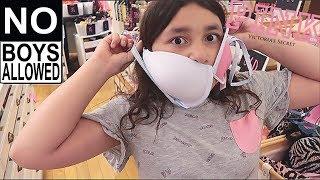 BRA SHOPPING for the FIRST TIME TWEEN Shopping Vlog at PINK **Boys Dont Watch**